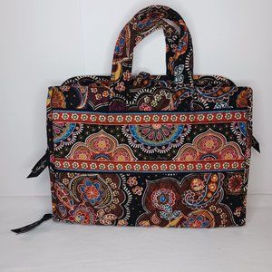 Vera Bradley Hanging Organizer Travel Cosmetic Bathroom Bag Flower With Pockets